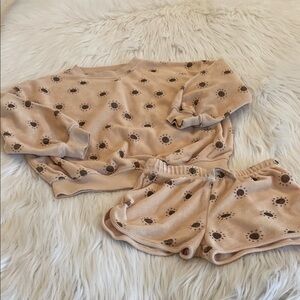 Rylee + Cru Girls “Suns”Terry Short Set